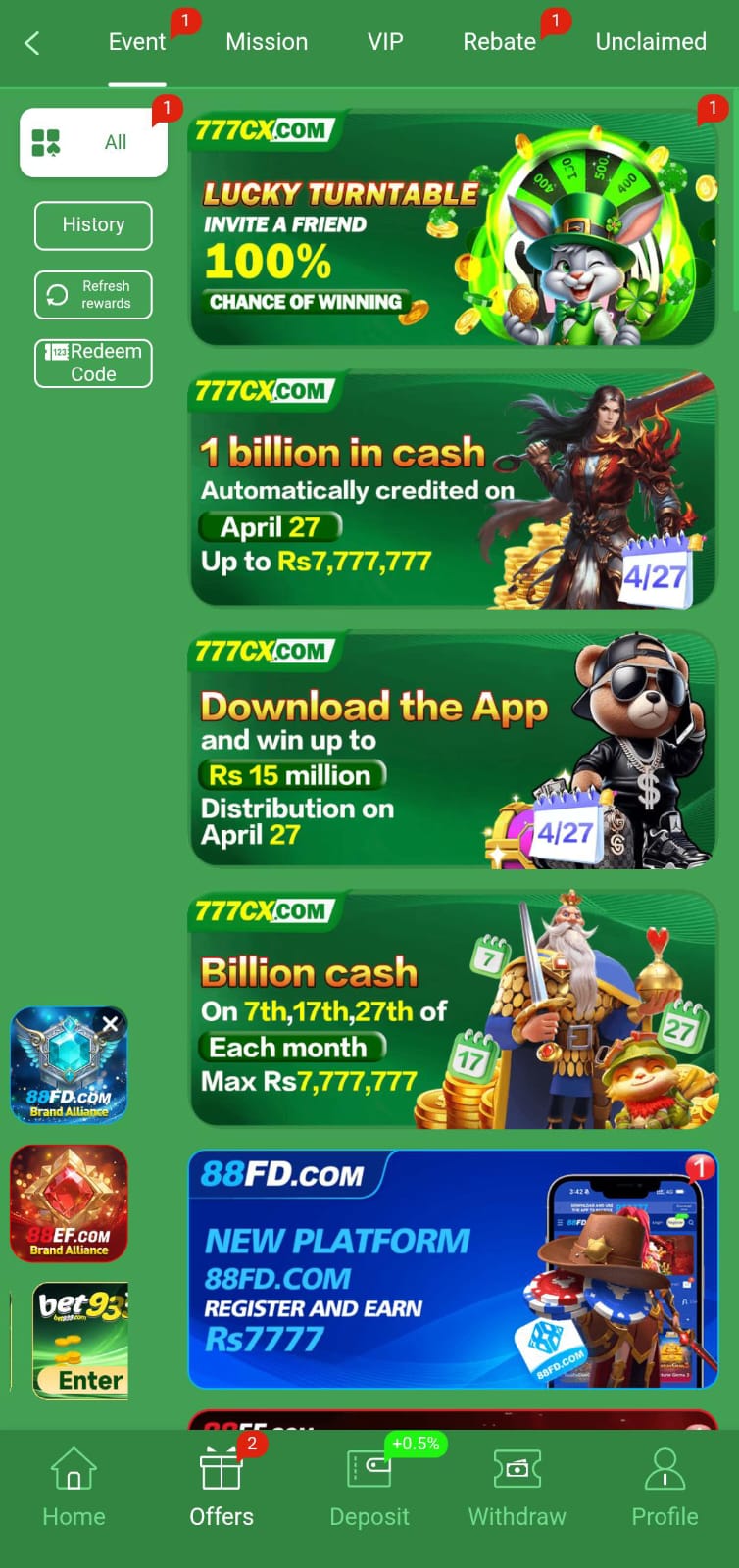 777CX Game App