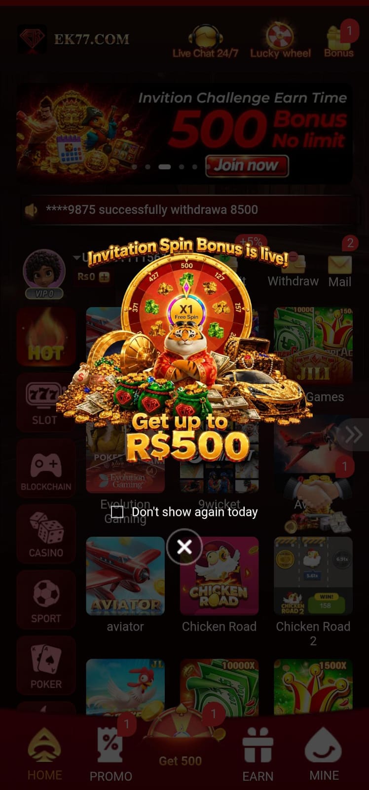 EK 77 Game App