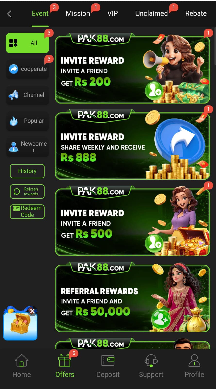 PAK 88 Game App