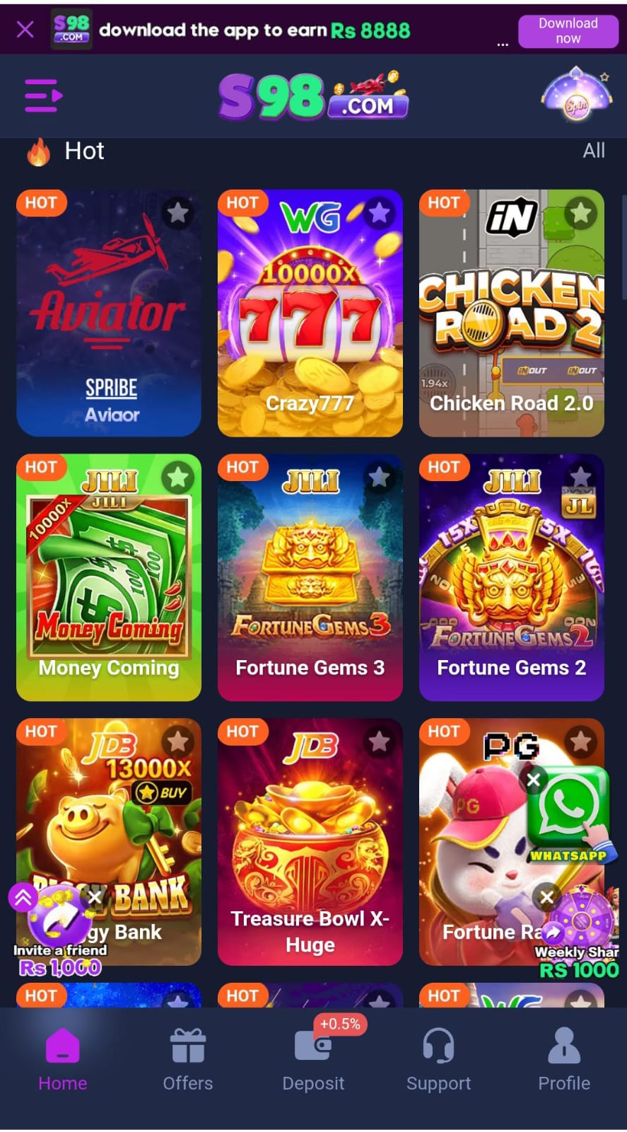 S98 Game App