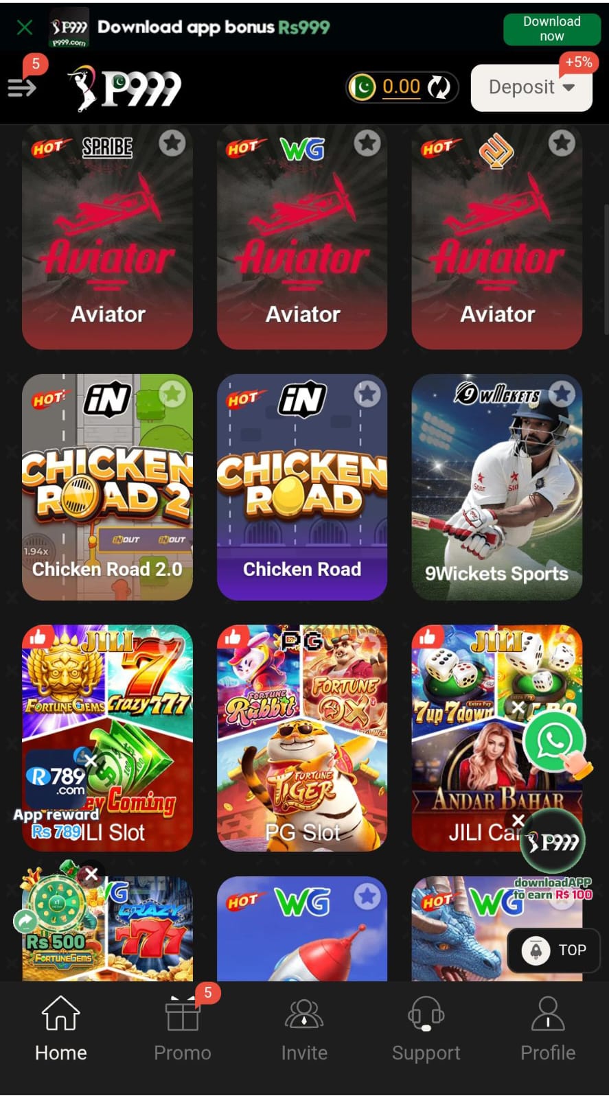 P999 Game App